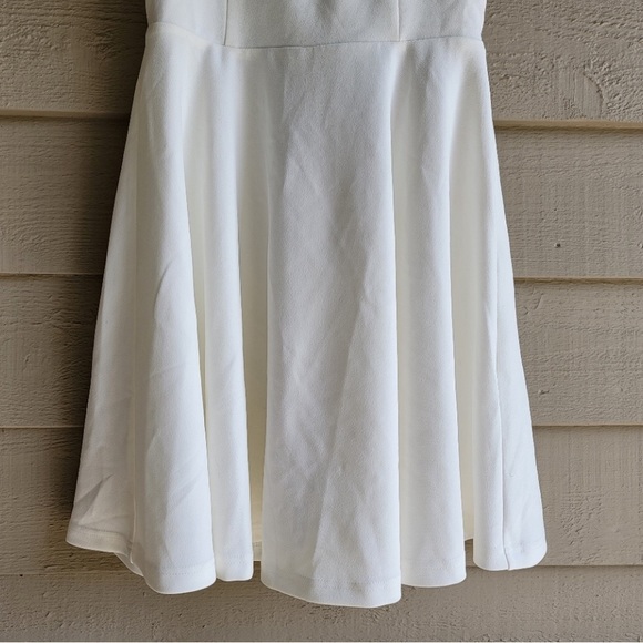 🤍🤍 LULUS Call Back White Backless Skater Dress, Size M - Picture 6 of 10